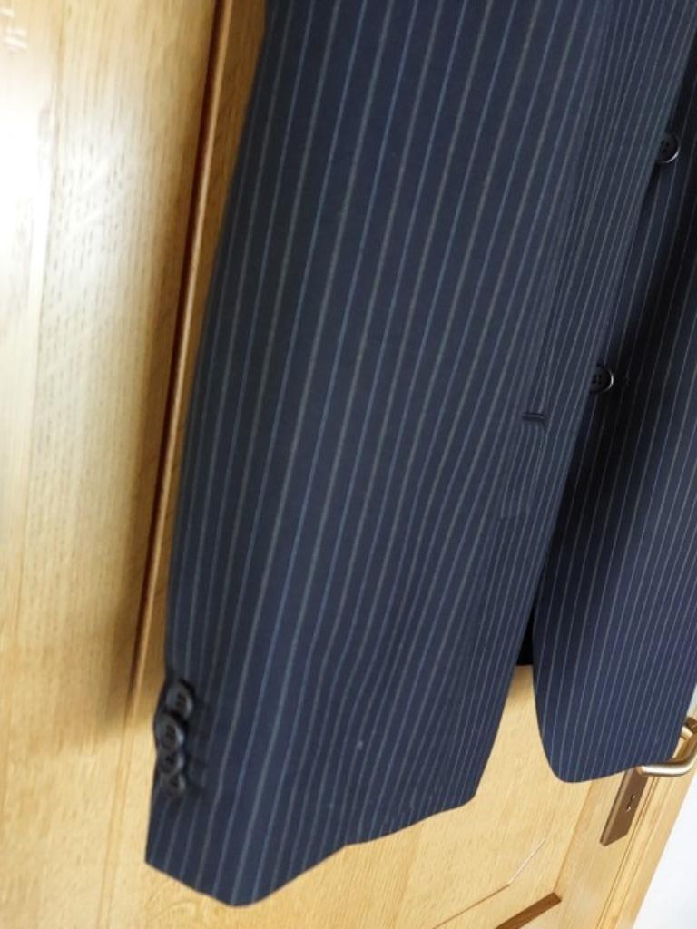 Heren vest donkerblauw met fijne strepen "Dansaert maat: 48, Nieuw, Ophalen of Verzenden, DANSAERT CLASSIC, Maat 48/50 (M)