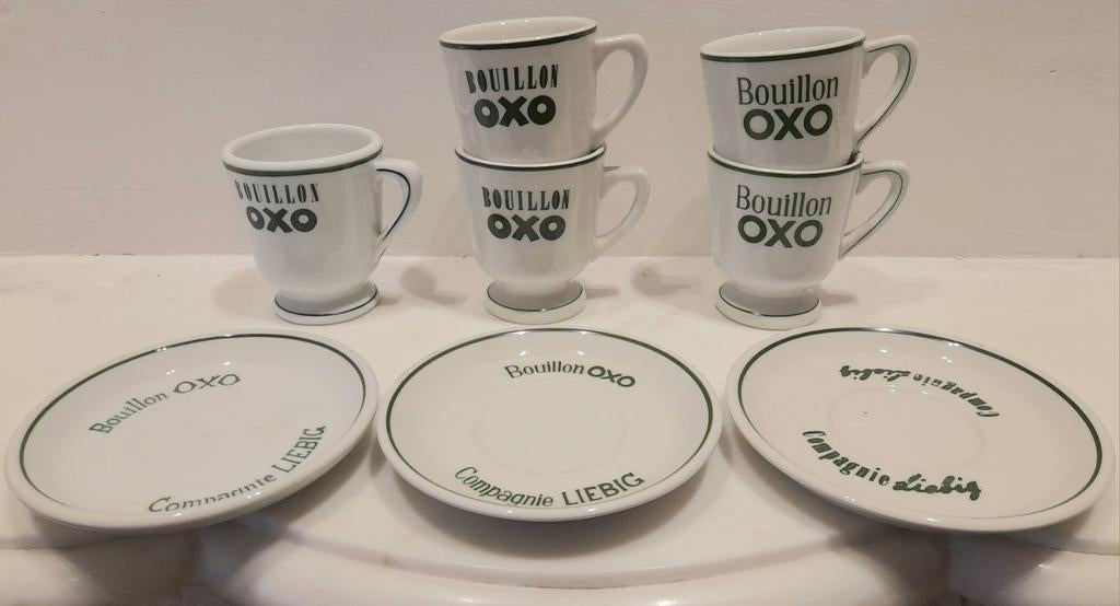 Oxo bouillon liebig bordjes en tassen, Verzamelen, Ophalen of Verzenden