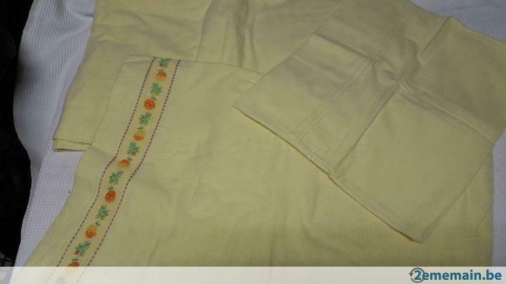Drap parure complète  pour lit d'une personne, Enlèvement ou Envoi, Neuf