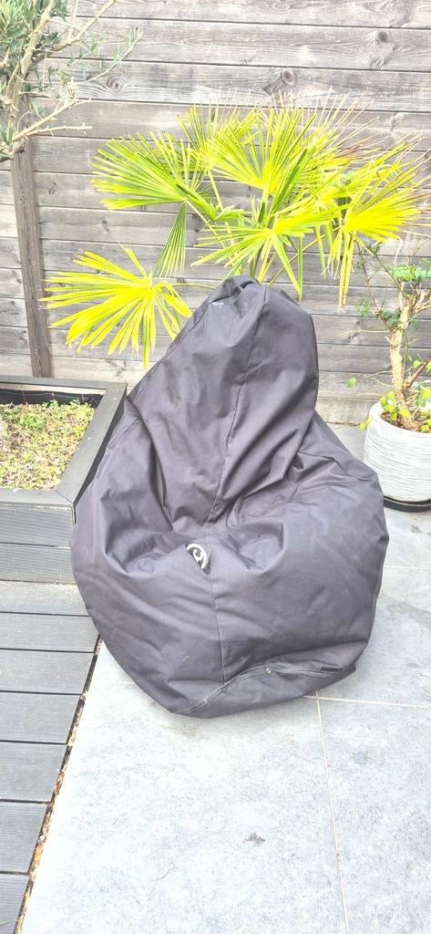 2 stuks zitzak buiten zwart, Tuin en Terras, Ophalen, Zo goed als nieuw, Overige materialen