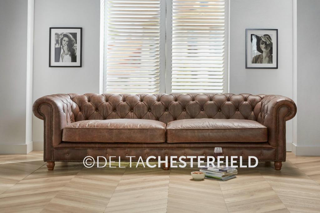 Originele Engelse Chesterfield zetel Delta Chesterfield, Ophalen of Verzenden, Nieuw