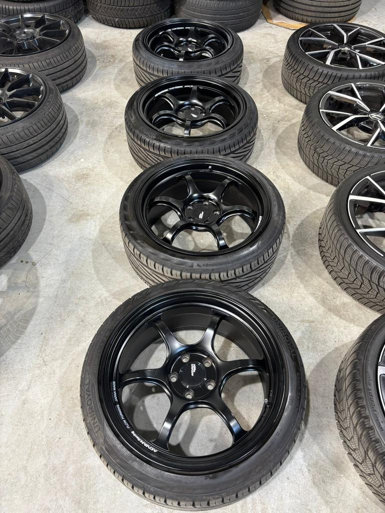 Advan velgen 18 inch 5x112 mini cooper / clubman, Ophalen, 18 inch, Gebruikt, Banden en Velgen