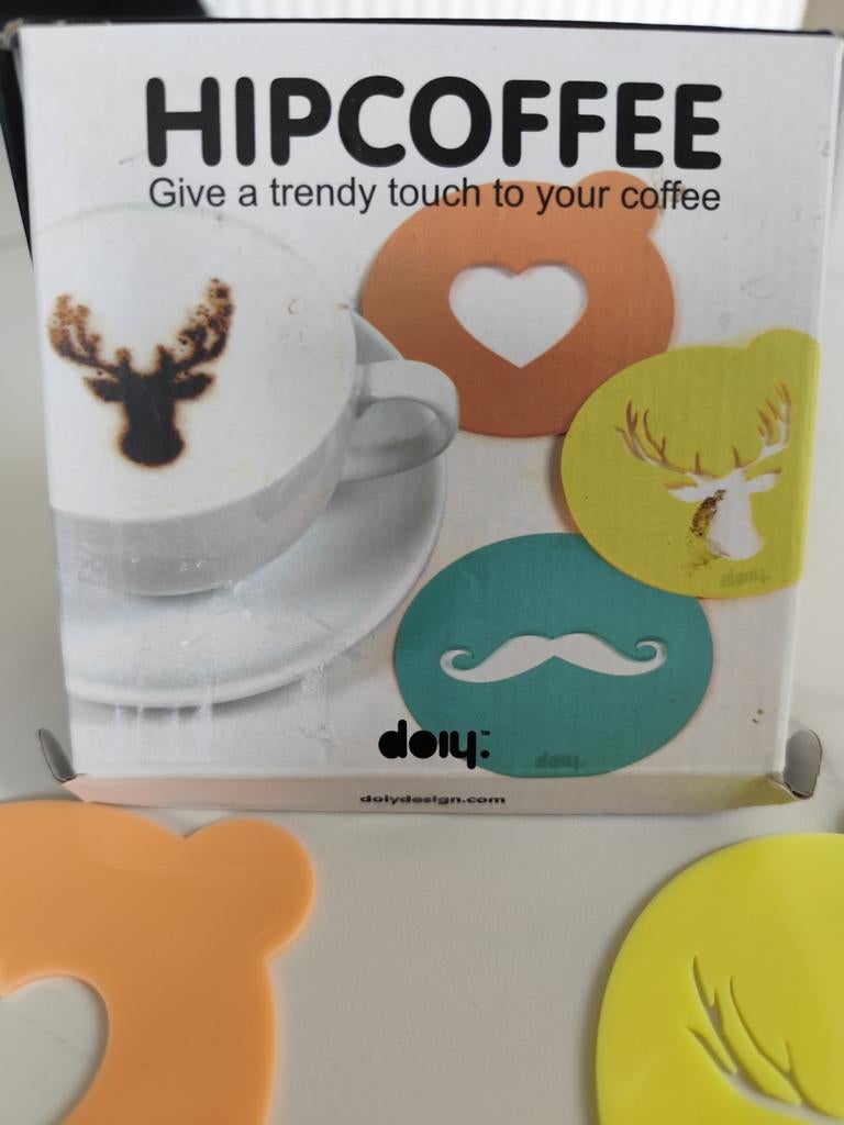 Koffie stempels. Om cocao op gestoomde melk te strooien., Enlèvement, Neuf