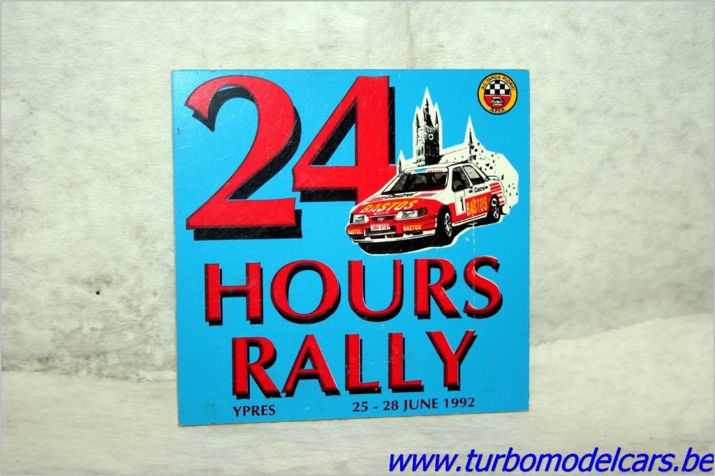 Herdenkingsplaatje 24H Ypres 1992, Verzamelen, Ophalen of Verzenden, Zo goed als nieuw, Auto's
