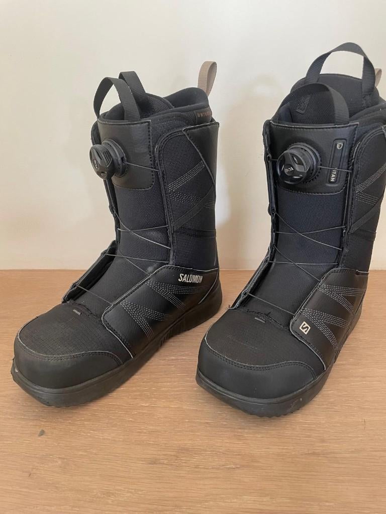 Snowboard boots/botten Salomon maat 43 in nieuwstaat, Sports & Fitness, Snowboard, Comme neuf, Chaussures, Enlèvement ou Envoi