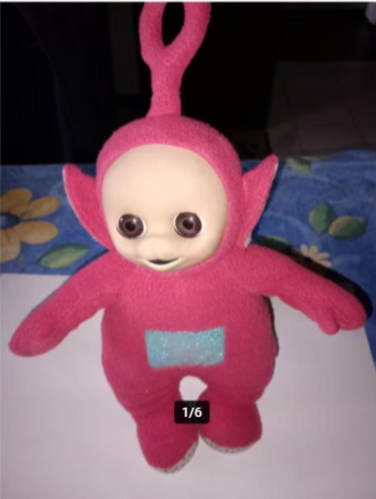 Teletubbies : Po ( praat ), Laalaa, bord en boekje - vintage, Kinderen en Baby's, Speelgoed | Knuffels en Pluche, Ophalen of Verzenden