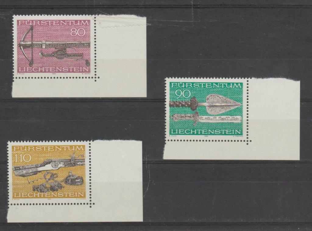 Pièce d'angle pour armes de chasse Liechtenstein 1980 **, Envoi, Autres pays, Non oblitéré