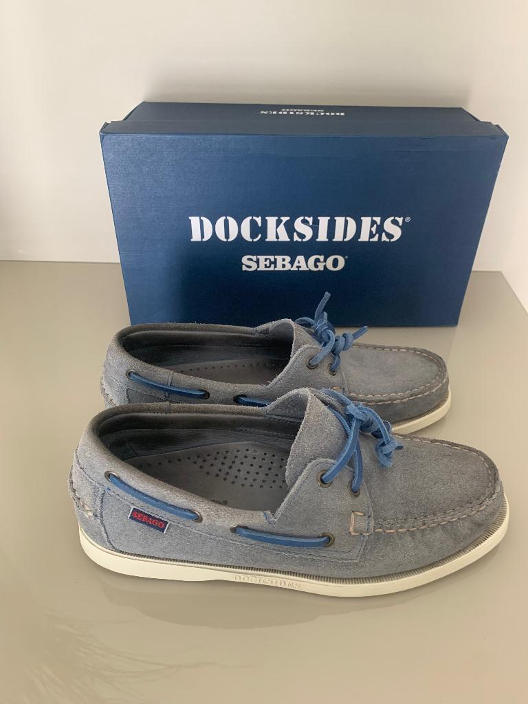 Docksides Sebago, maat 41, suède weinig gedragen, Sebago, Enlèvement ou Envoi, Comme neuf, Flâneurs