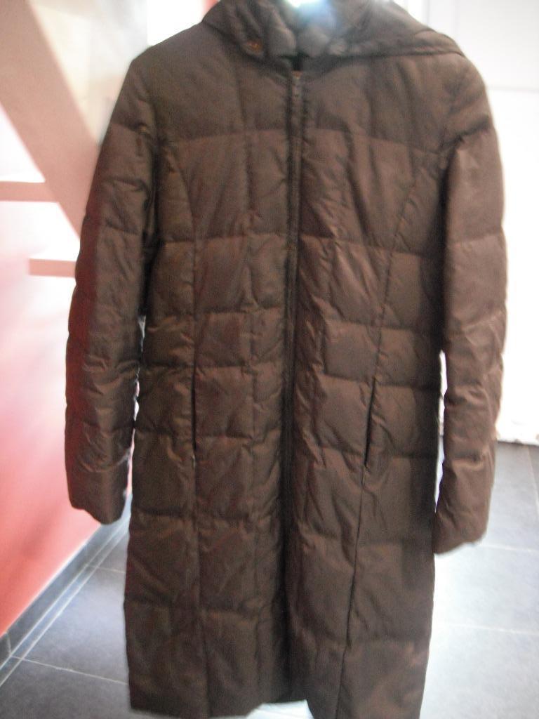 bruine mantel, merk: mer du nord, maat: m, Kleding | Dames, Maat 38/40 (M), Bruin, Ophalen of Verzenden, Gedragen