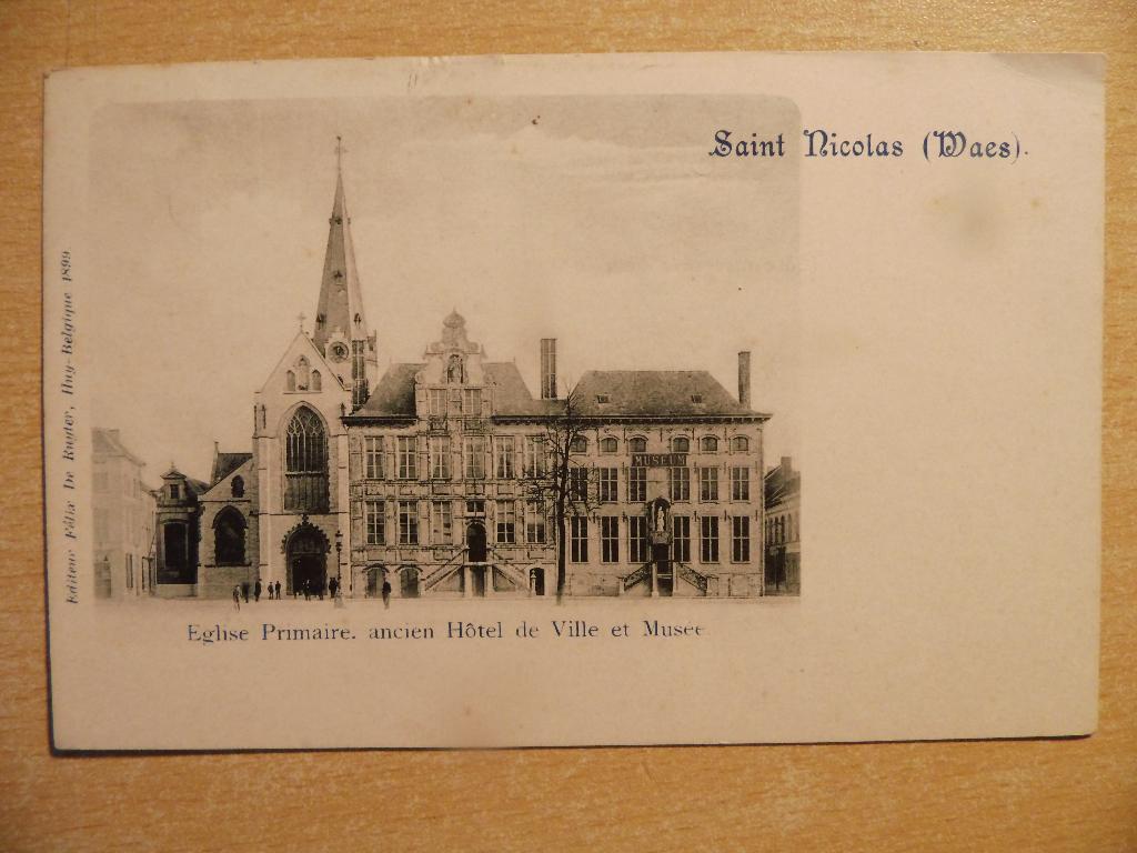 postkaart Sint-Niklaas, Enlèvement ou Envoi, Avant 1920, Affranchie, Flandre Orientale