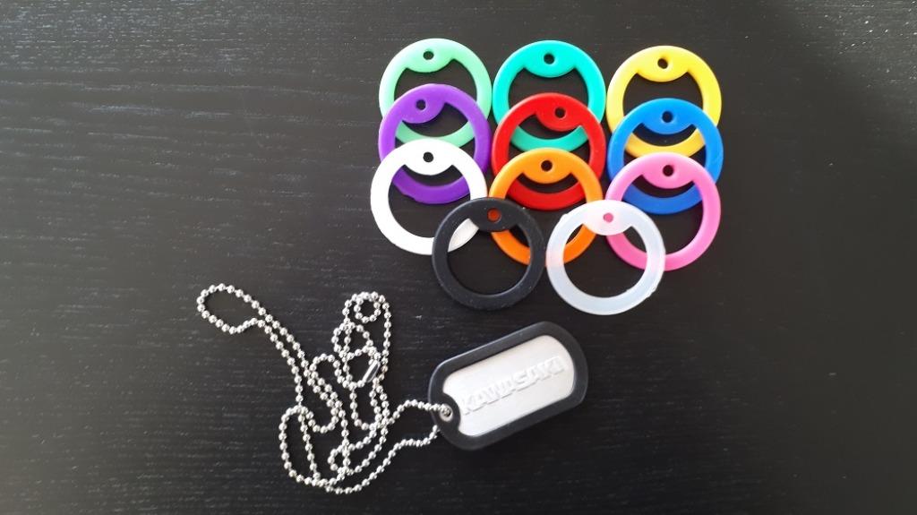 PROMO -50% - Plaque signalétique moto Dogtag Kawasaki, Enlèvement ou Envoi, Neuf