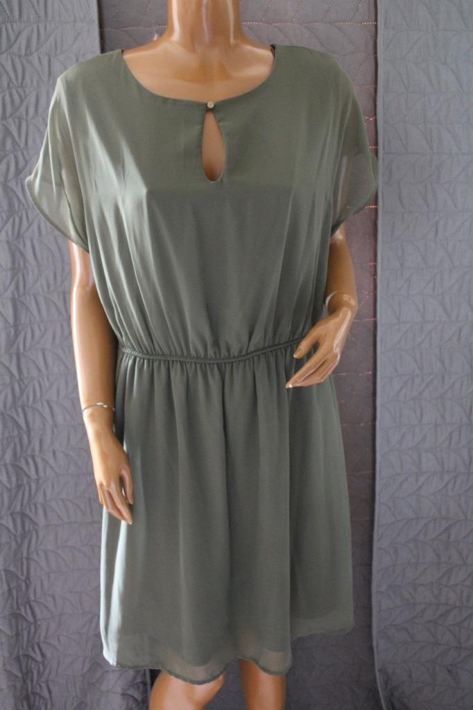 * Atmosphere jurk voile volledig gevoerd groen maat 46, Kleding | Dames, Jurken, Atmosphere, Maat 46/48 (XL) of groter, Ophalen of Verzenden