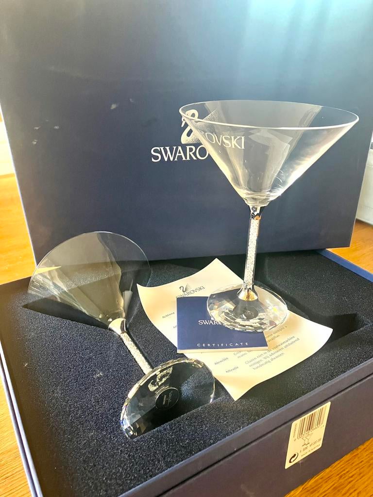 Swarovski martini glazen limited edition, Verzamelen, Glas en Drinkglazen, Ophalen, Nieuw