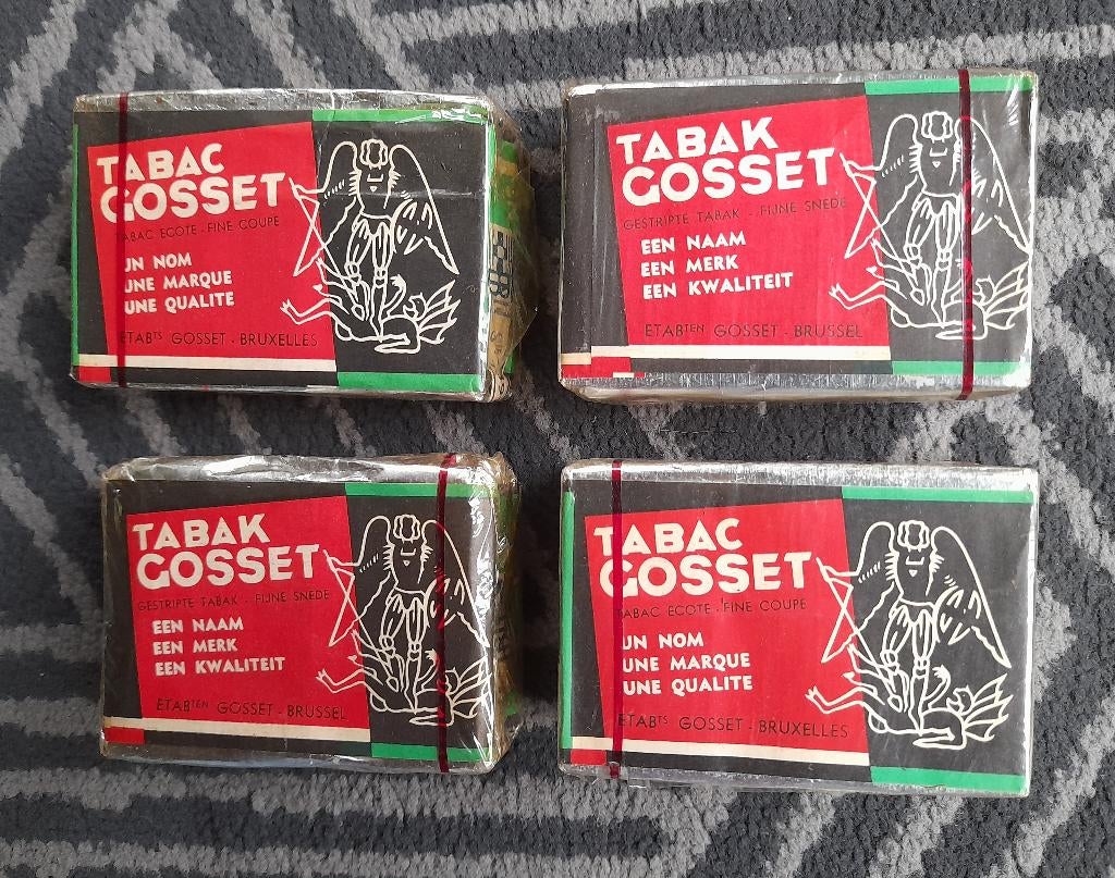 Collector:  Lot van 4x  Tabac Gosset  -  Brussel, Verzenden, Zo goed als nieuw