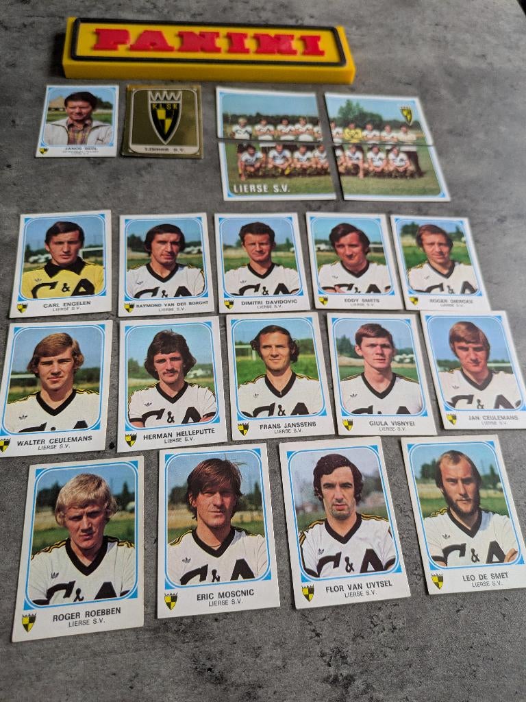 PANINI FOOTBALL 77 SK LIERSE 20 STICKERS 1977, Verzenden, Nieuw