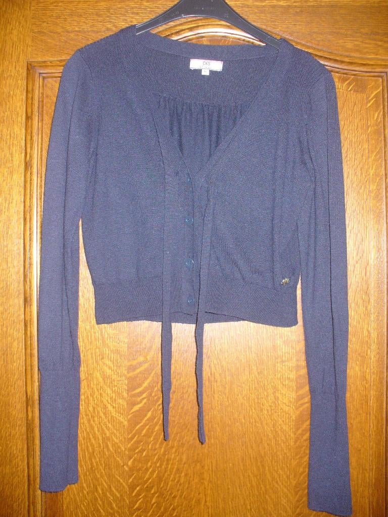 Donkerblauw vestje CKS maat M, Kleding | Dames, CKS, Ophalen of Verzenden, Maat 38/40 (M), Blauw