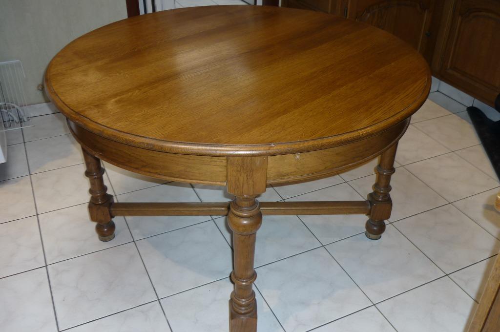 RONDE EIKEN TAFEL 120 CM DIAMETER, Ophalen, Kersenhout, 100 tot 150 cm, Rond