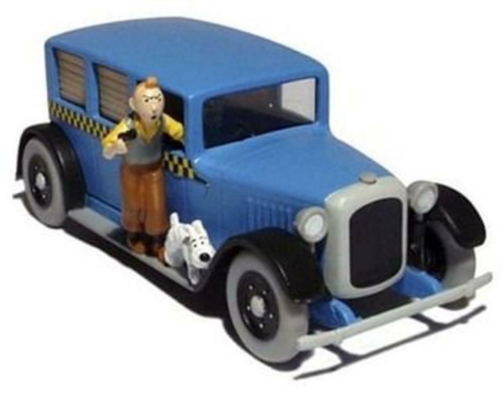 Kuifje autootjes 1/43 op grondplaat zonder plexikap, NIEUW, Enlèvement ou Envoi, Tintin, Neuf, Statue ou Figurine