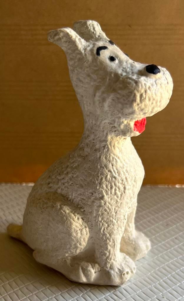 Beeldje Bobbie - Milou - Kuifje, Ophalen of Verzenden, Kuifje, Zo goed als nieuw, Beeldje of Figuurtje