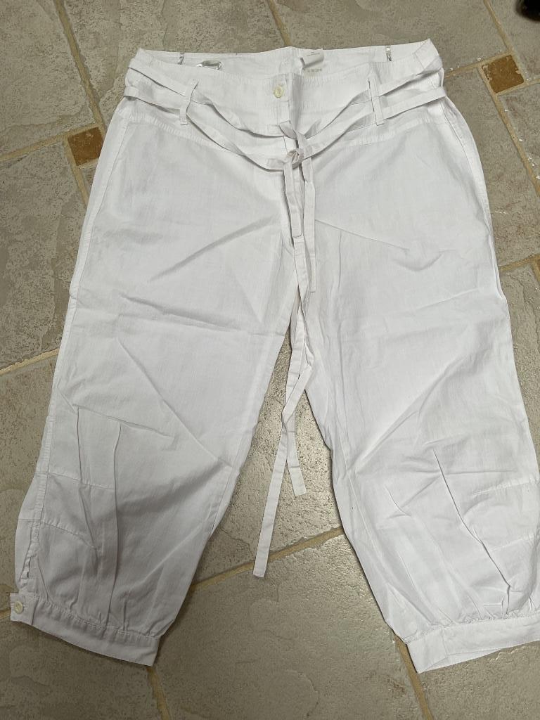 Witte 7/8 broek Maat 44, Ophalen of Verzenden, Zo goed als nieuw, Maat 42/44 (L), Wit