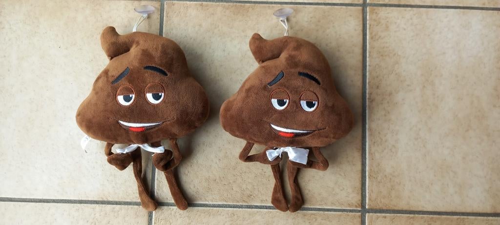 Peluche Ty Beanie Baby Caca avec ventouse. Le film Emoiji, Enlèvement ou Envoi, Neuf