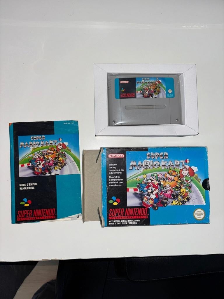 Super Mario Kart SNES, Games en Spelcomputers, 1 speler, Racen en Vliegen, Ophalen of Verzenden, Zo goed als nieuw