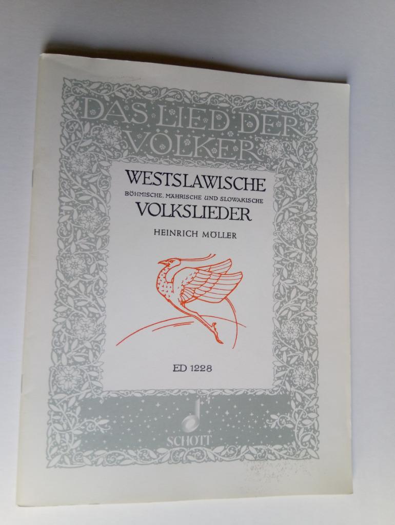 RARE Das Lied der Völker Westslawische böhmische, mährische, Livres, Musique, Enlèvement ou Envoi, Comme neuf, Genre ou Style