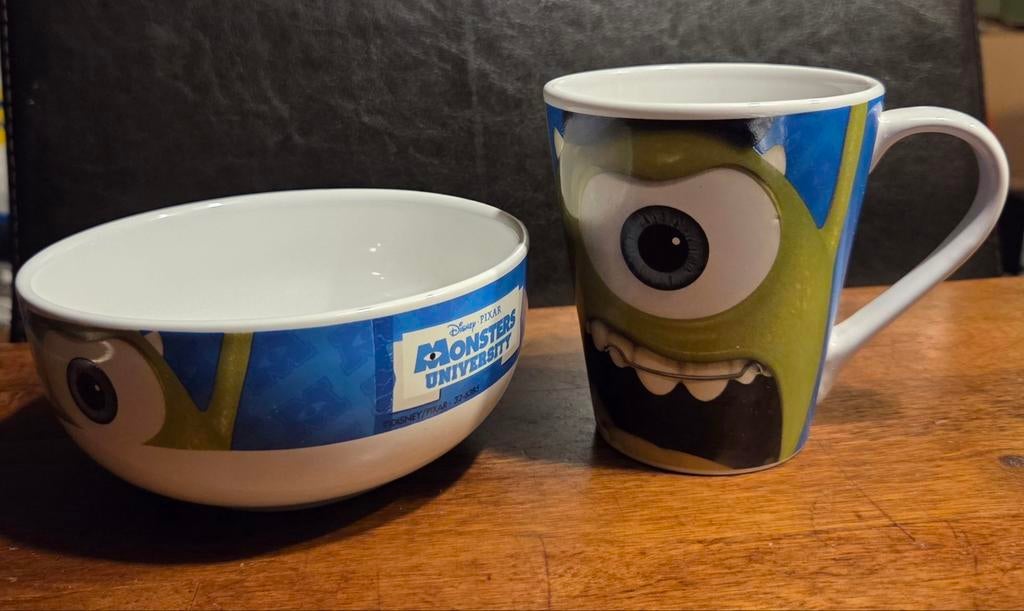 Bol et tasse Monsters University, Enlèvement ou Envoi, Céramique, Récipient(s)