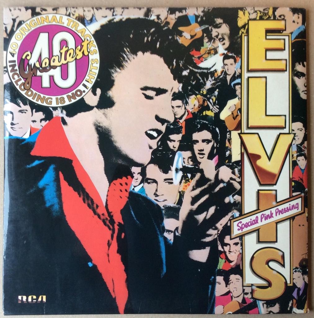 Elvis Presley Vinyl "40 Original Tracks" pink Vinyl, Verzenden, Zo goed als nieuw, 12 inch, Poprock