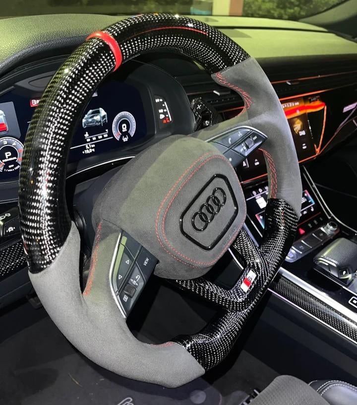 Audi carbon stuur compleet S RS Upgrade alcantara, Auto-onderdelen, Besturing, Audi, Nieuw, Ophalen of Verzenden