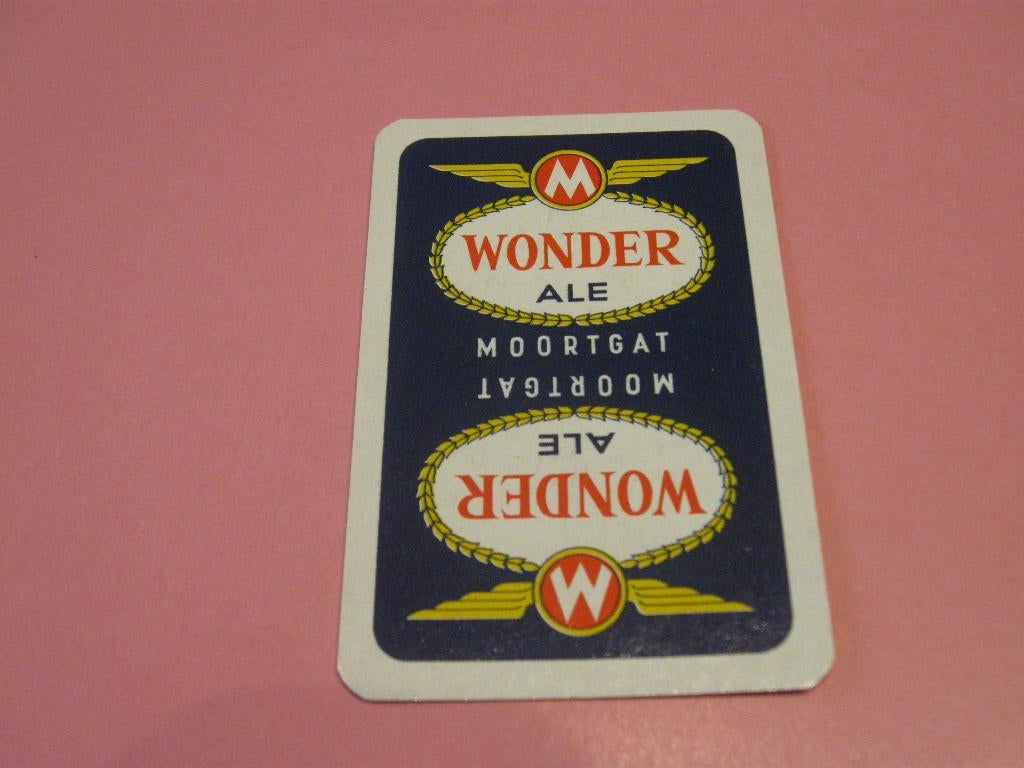 Oude losse speelkaart Wonder Ale , Moortgat (184), Ophalen of Verzenden, Zo goed als nieuw, Speelkaart(en)