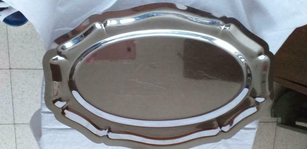 plat de service en inox, Antiquités & Art, Enlèvement ou Envoi