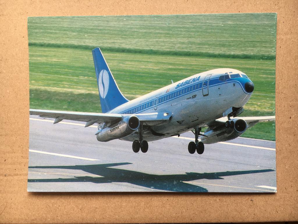 Postkaart : Sabena Boeing 737., Enlèvement ou Envoi, Neuf, Carte, Photo ou Gravure