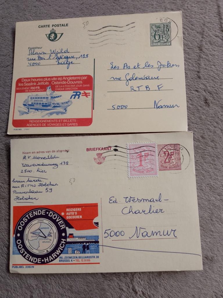 Oude briefkaarten, Postzegels en Munten, Verzenden