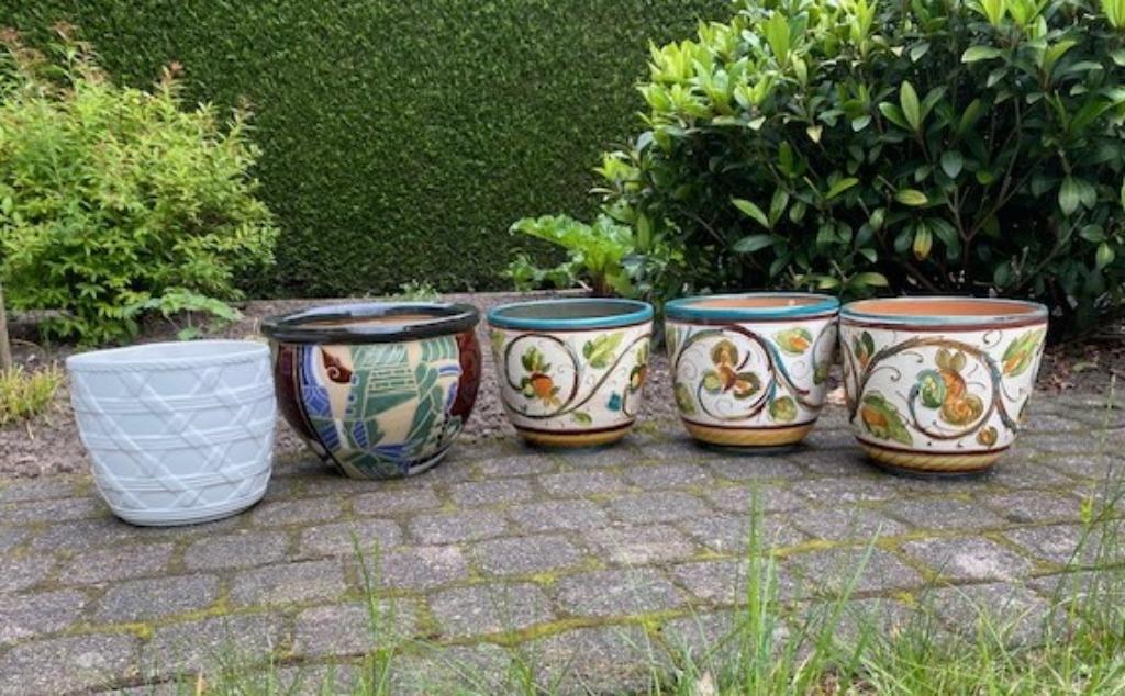 set bloempotten, Ophalen, Gebruikt