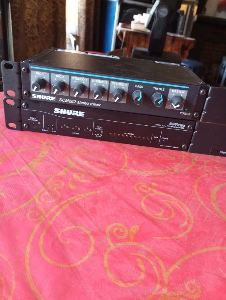 Shure SCM 262 stereo mixer, Verzenden, Gebruikt