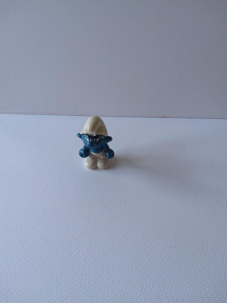 Grognon Smurf, Verzamelen, Smurfen, Ophalen of Verzenden, Gebruikt, Moppersmurf, Poppetje, Figuurtje of Knuffel