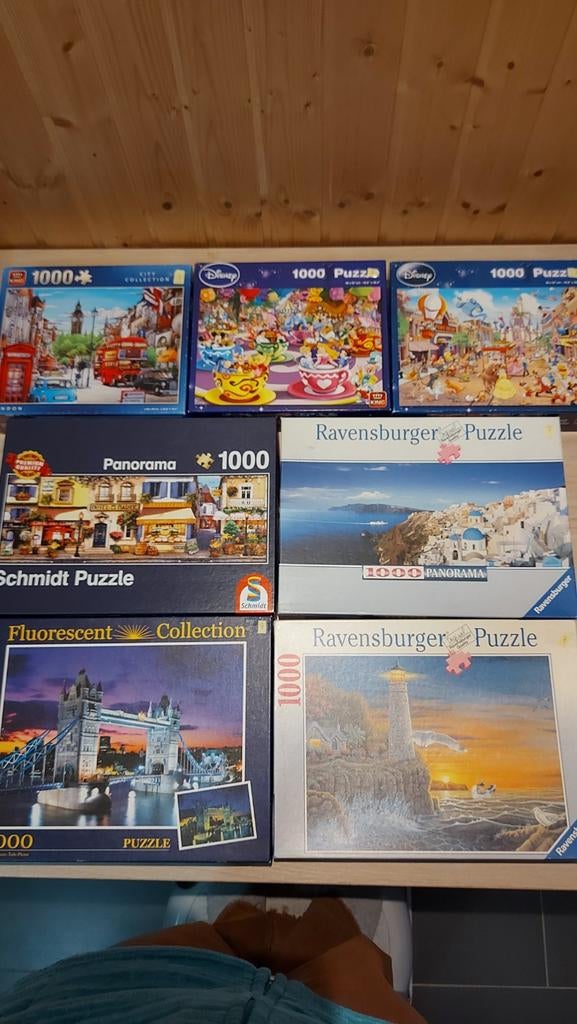 Puzzels 1000 stuks, Ophalen, Zo goed als nieuw