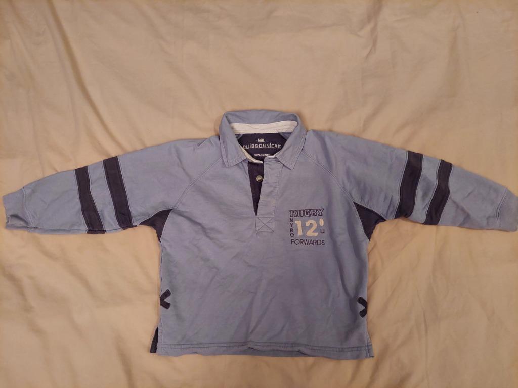Polo manches longues 5 ans BUISSONNIERE bleu ciel, Garçon, Chemise ou À manches longues, Comme neuf, Enlèvement