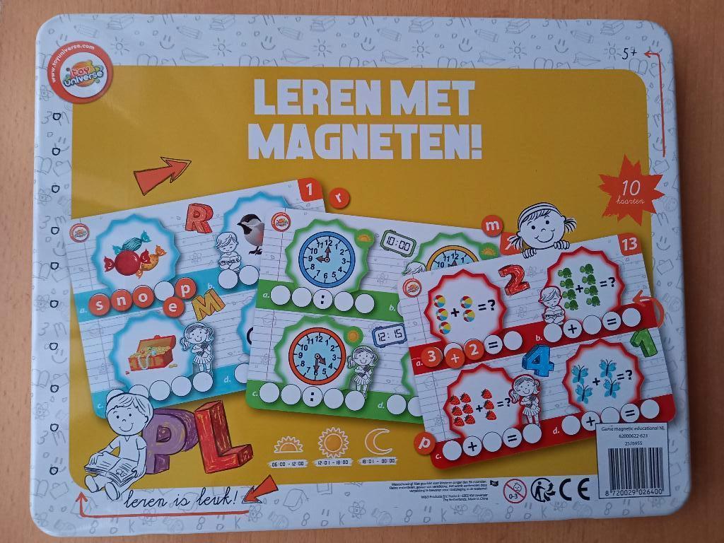 Nieuwstaat:  leren met magneten, Kinderen en Baby's, Ophalen of Verzenden, Zo goed als nieuw, Taal en Lezen