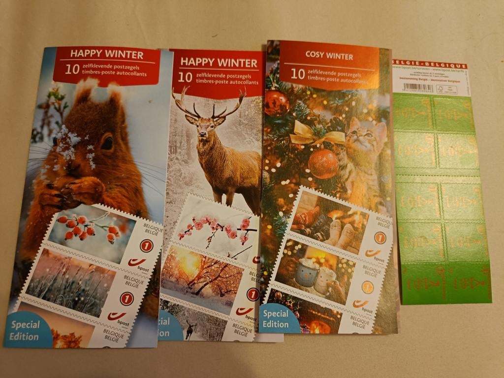 4 feuillets de 10 timbres non prior., Enlèvement ou Envoi