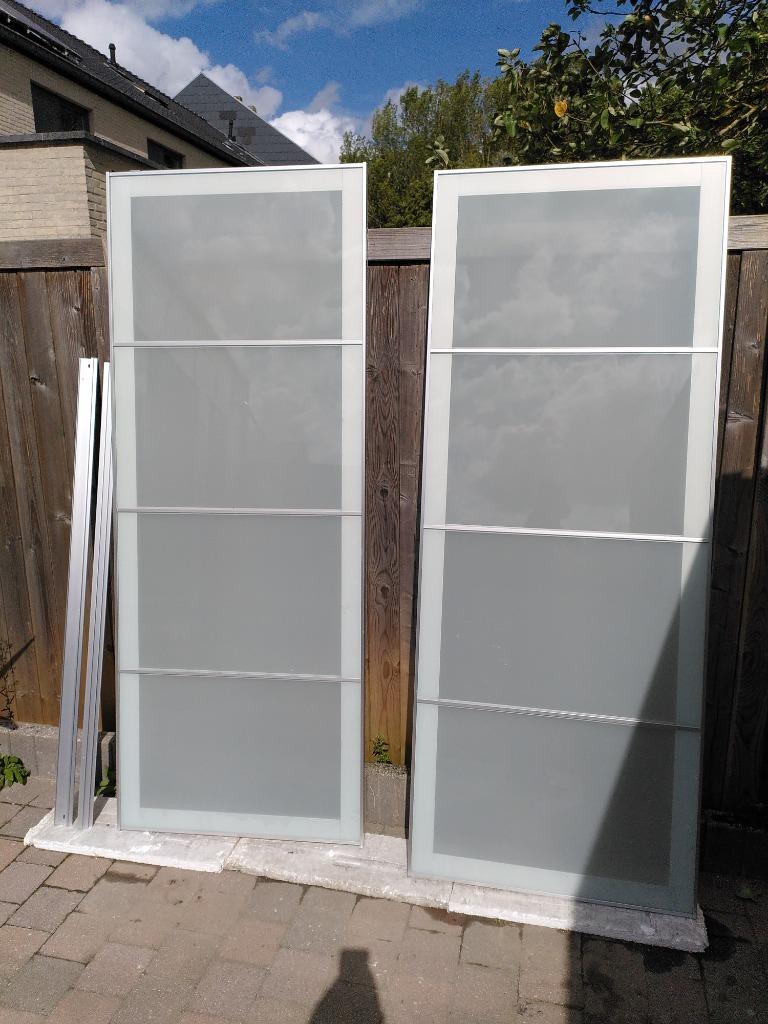 Armoire Ikea PAX portes coulissantes en verre, Avec porte(s), Moins de 25 cm, Verre, 150 à 200 cm