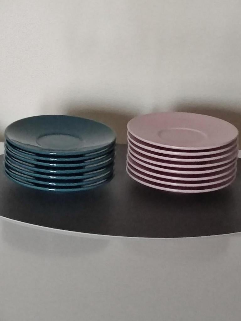 15 assiettes 14cm, Maison & Meubles, Enlèvement ou Envoi, Comme neuf, Assiettes(s)