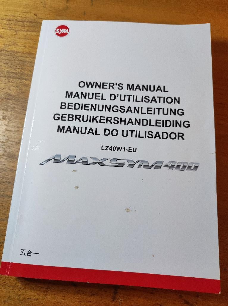 Manuel d'utilisation MaxSym 400 / 2022, Motoren, Ophalen, Overige merken