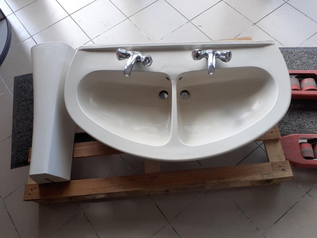 Lavabo double, Enlèvement, Comme neuf, Lavabo