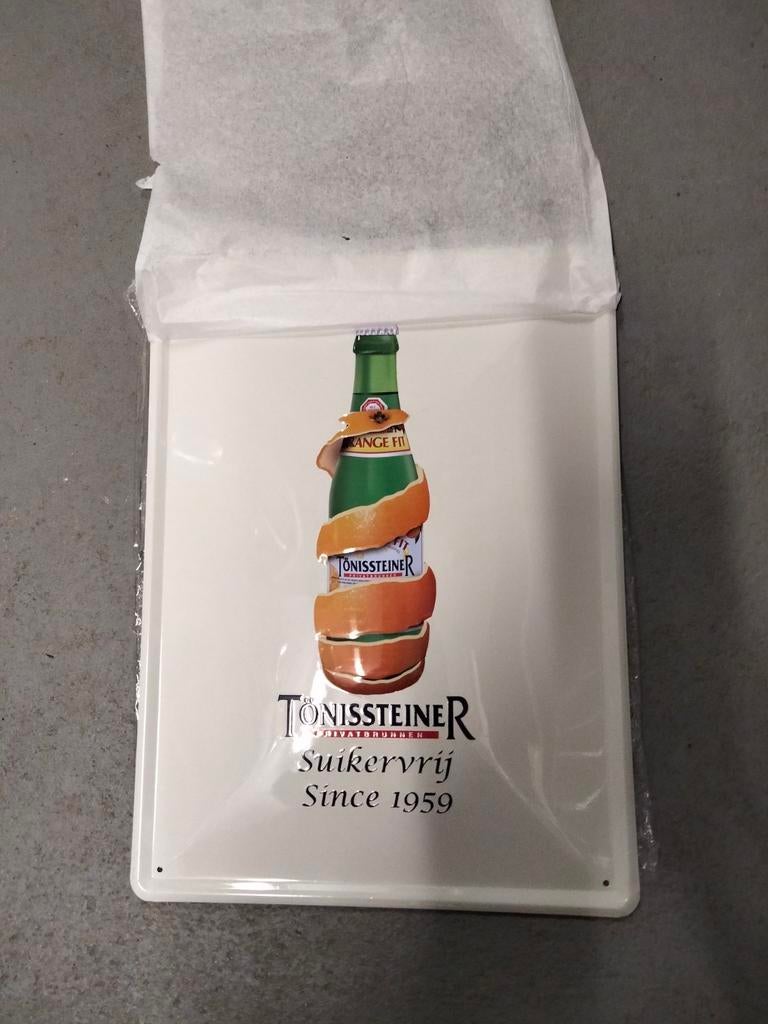 Tonissteiner gestempelde metalen plaat. Nieuwstaat. Verpakt., Verzamelen, Ophalen of Verzenden, Nieuw, Duvel