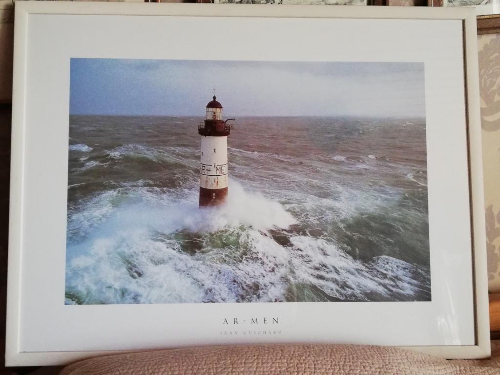 * J. Guichard: kunstfoto: vuurtoren AR-MEN, Antiek en Kunst, Kunst | Tekeningen en Fotografie, Ophalen
