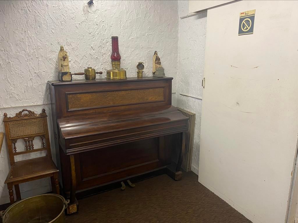 Oude piano met certificaat, Muziek en Instrumenten, Piano's, Ophalen, Gebruikt, Piano