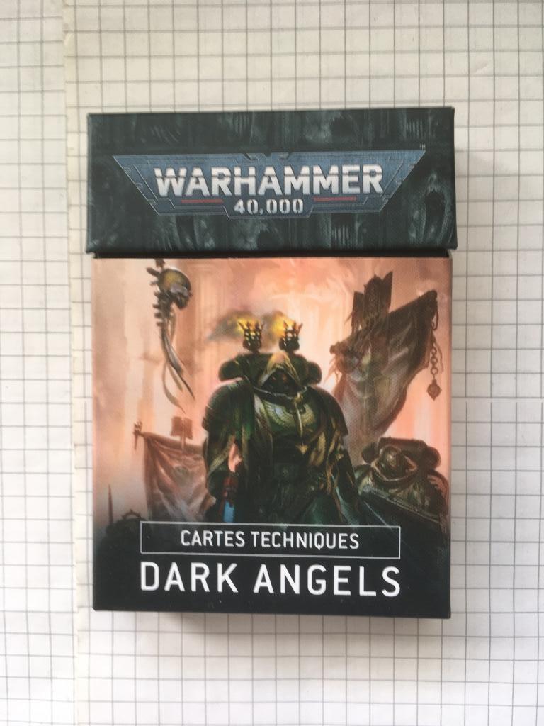 Cartes techniques Dark Angels en français pour W40K V9, Ophalen of Verzenden, Zo goed als nieuw, Warhammer 40000, Accessoires