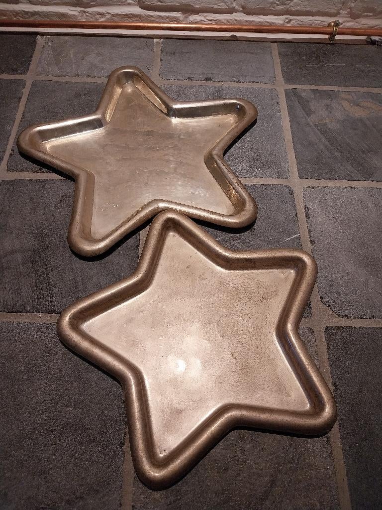 Decoratie borden kerst ster, Ophalen of Verzenden